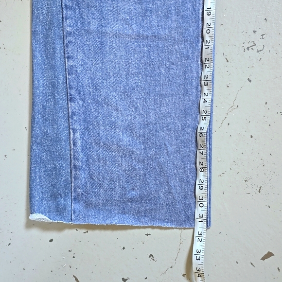 Oddie Faux Denim Illusion Lounge Acid Wash Pants Size Small - Picture 7 of 9